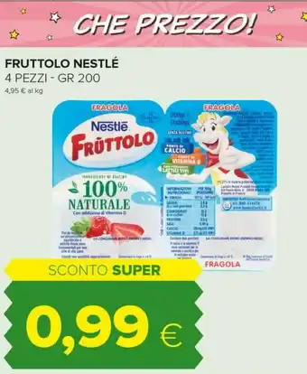 Tigre Nestlè Nestle Fruttolo 100% Naturale offerta