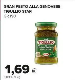 Tigre Star Gran Pesto Alla Genovese Delicato E Cremoso Tigullio 190 G(ml) offerta