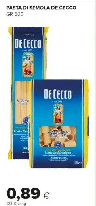 Tigre De Cecco Pasta Di Semola Spaghetti offerta
