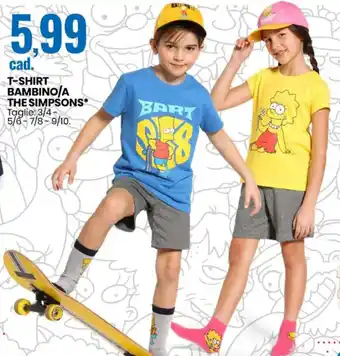 Eurospin The Simpsons T-Shirt Bambino/A offerta