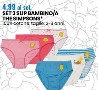 The Simpsons Set 3 Slip Bambino/A