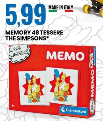 Eurospin The Simpsons Memory 48 Tessere offerta