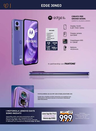 Unieuro Motorola Edge 30 Neo offerta