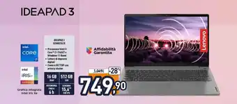 Unieuro Lenovo Ideapad 3 82H8025LIX offerta