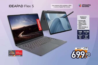 Unieuro Lenovo Ideapad Flex 5 82R9009SIX offerta
