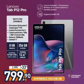 Lenovo Tab P12 Pro ZA9E0002SE