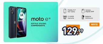 Unieuro Motorola moto e 13 offerta