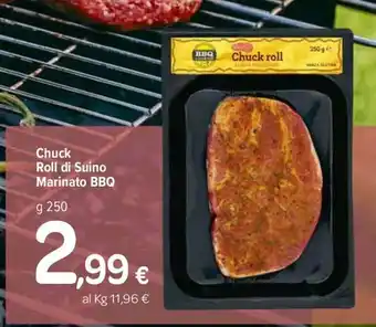 Carrefour BBQ Chuck Roll di Suino Marinato 250g offerta