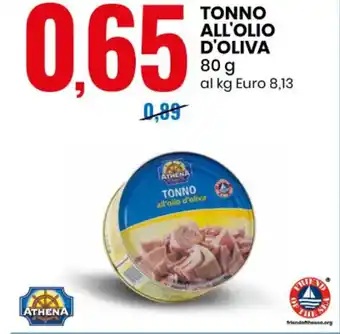 Eurospin Athena Tonno All'Olio d'Oliva 80 g offerta