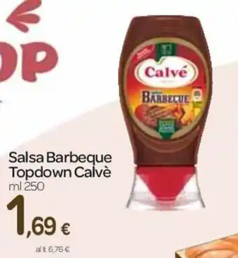 Carrefour Calvé Salsa Barbeque Topdown 250ml offerta