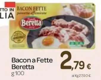 Carrefour Beretta Bacon a Fette 100g offerta