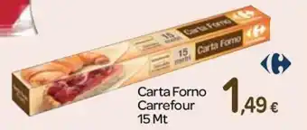 Carrefour Carrefour Carta Forno 15mt offerta