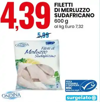 Ondina Filetti di Merluzzo Sudafricano 600 g