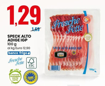 Eurospin Fresche Fette Speck Alto Adige IGP 100 g offerta