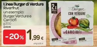 Carrefour Linea Burger di Verdure 200g offerta