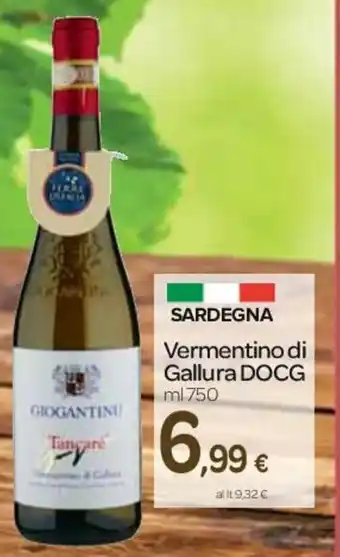 Carrefour Vermentino di Gallura DOCG 750ml offerta