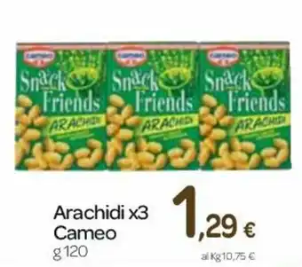Carrefour Cameo Arachidi x3 120g offerta