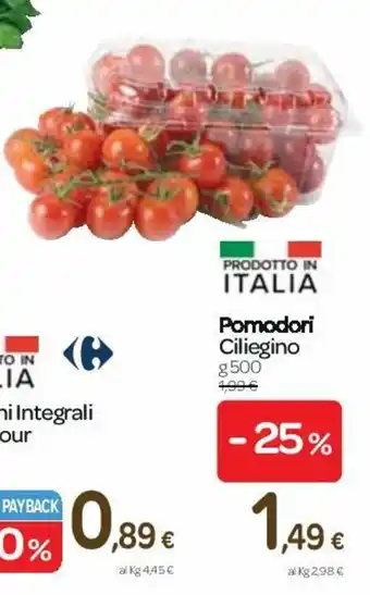 Carrefour Pomodoro Ciliegino 500g offerta