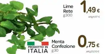 Carrefour Menta Confezione 30g offerta