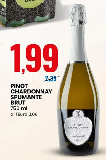 Eurospin Pinot Chardonnay Spumante Brut 750 ml offerta
