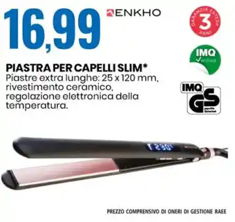 Eurospin Enkho Piastra per Capelli Slim offerta