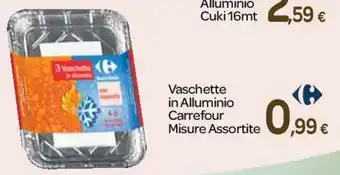 Carrefour Carrefour Vaschette In Alluminio Misure Assortite offerta