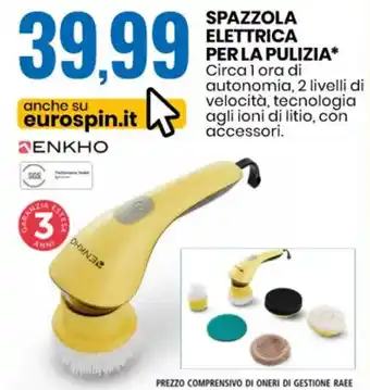 Enkho Spazzola Elettrica per La Pulizia
