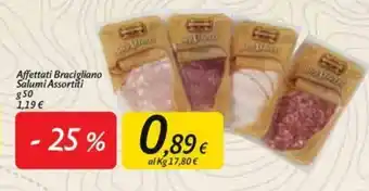 Carrefour Affettati Bracigliano Salumi Assortiti 50g offerta