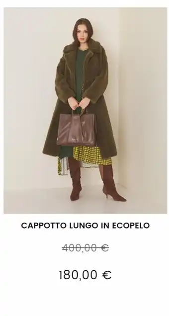 Cappotto lungo in ecopelo