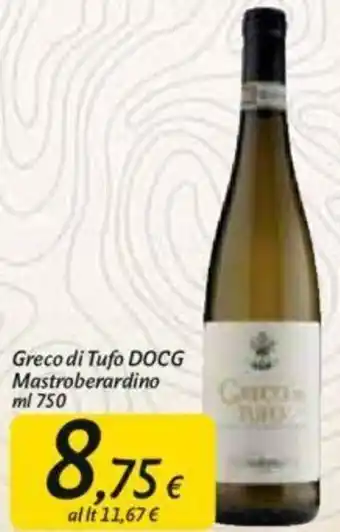 Carrefour Greco di Tufo DOCG Mastroberardino 750ml offerta