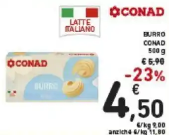 Conad Conad Burro 500 g offerta