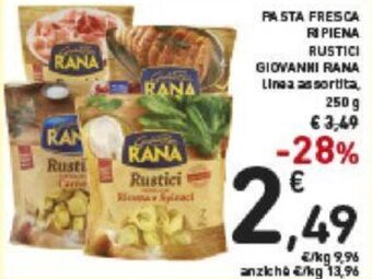Conad Giovanni Rana Pasta Fresca Ripiena Rustici Linea Assortita 250 g offerta