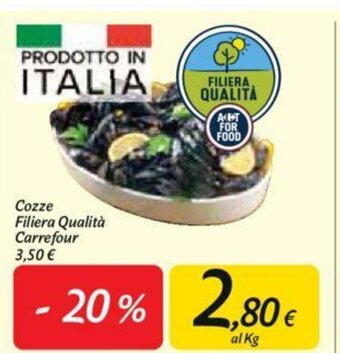 Carrefour Carrefour Cozze Filiera Qualità offerta