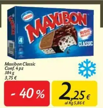 Carrefour Nestle Maxibon Classic 4pz 384g offerta