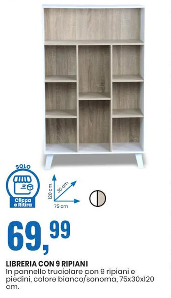 Eurospin Libreria con 9 Ripiani offerta