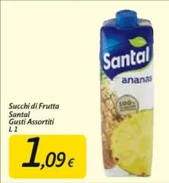 Carrefour Santal Succhi di Frutta Gusti Assortiti 1l offerta