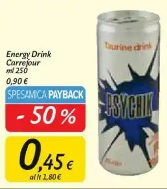 Carrefour Carrefour Energy Drink 250ml offerta