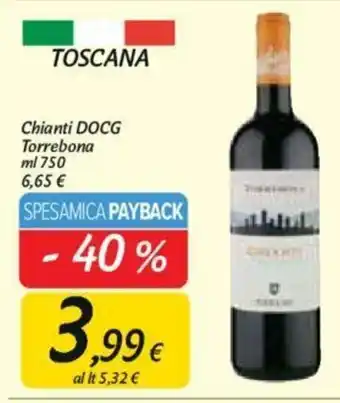 Carrefour Torrebona Chianti DOCG 750ml offerta