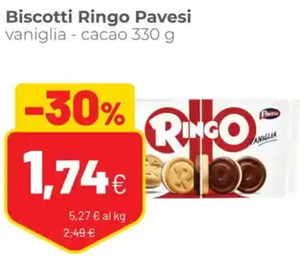Coop Pavesi Ringo Biscotti vaniglia - cacao 330 g offerta