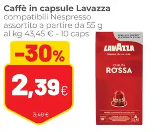 Coop Lavazza Caffè in capsule compatibili Nespresso assortito a partire da 55 g offerta