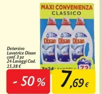 Carrefour Dixan Detersivo Lavatrice 3pz 24 lavaggi offerta