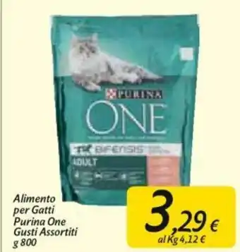 Carrefour Purina One Alimento per Gatti Gusti Assortiti 800g offerta