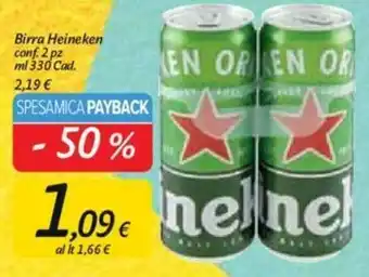 Carrefour Heineken Birra 2pz 330ml offerta