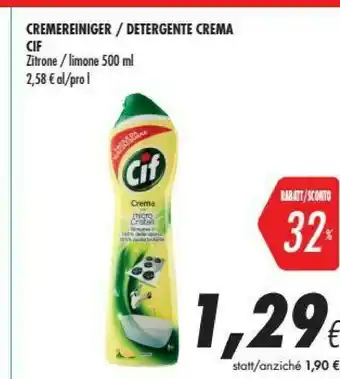Coop Cif Detergente Crema offerta
