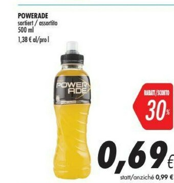 Coop Powerade Active Gusto Limone 500 G(ml) offerta
