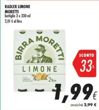 Coop Moretti Radler Limone offerta