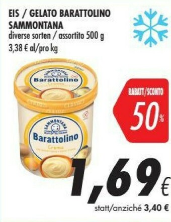Coop Sammontana Barattolino Crema 500 G(ml) offerta
