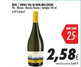 Coop Melchiori Birra Val Di Non 750ml offerta