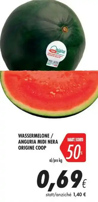 Coop Coop Anguria Midi Nera Origine offerta