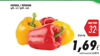 Coop Paprika / Peperoni offerta